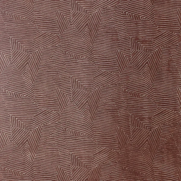 Lore Wallpaper - Terracotta / Doré by red misc wallpaper from casamance