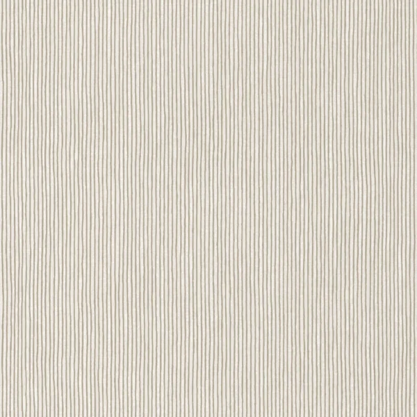 Sulpice Wallpaper - Neige by black-grey striped wallpaper from casamance