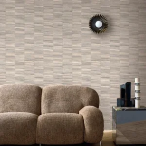 neutral misc wallpaper and wall with sofa and lamps