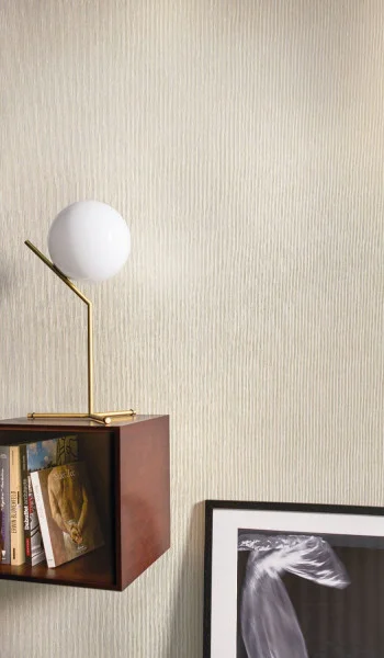 Sulpice Wallpaper - Carbone by black-grey striped wallpaper and with