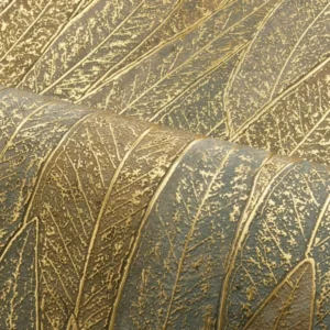 green botanical wallpaper and wave with wallpaper
