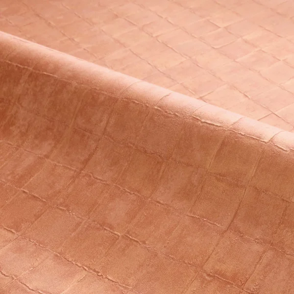 Faenza Wallpaper - Cuivre by orange geometric wallpaper and wave with wallpaper
