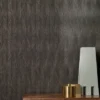 brown misc wallpaper and wall with coffee table and vases
