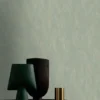 green misc wallpaper and wall with coffee table and vases