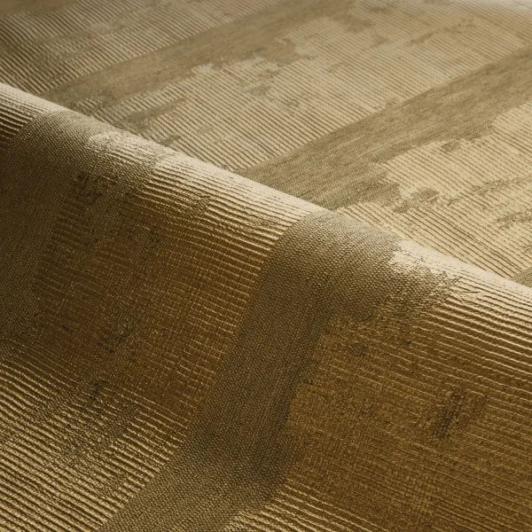 Nerikomi Wallpaper - Doré Foncé by brown striped wallpaper and wave with wallpaper