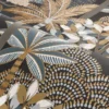 brown botanical wallpaper and wave with wallpaper
