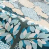 blue botanical wallpaper and wave with wallpaper