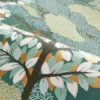 blue botanical wallpaper and wave with wallpaper