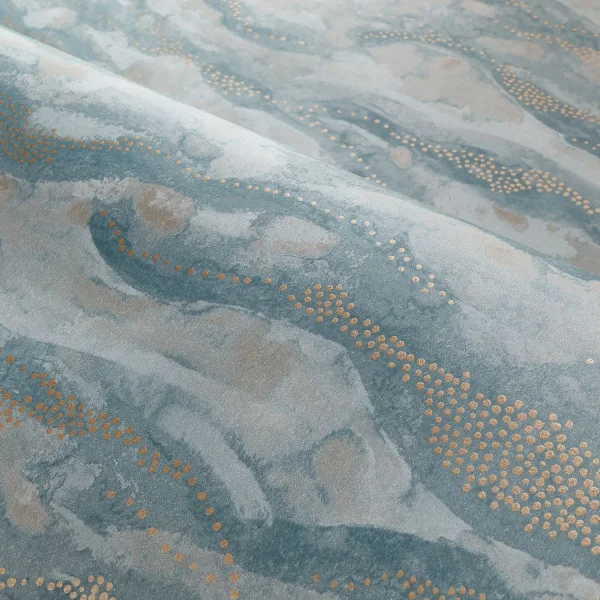 Sohar Wallpaper - Ciel by blue contemporary wallpaper and wave with wallpaper
