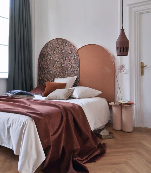 Octa Wallpaper - Rouille by brown botanical wallpaper and with