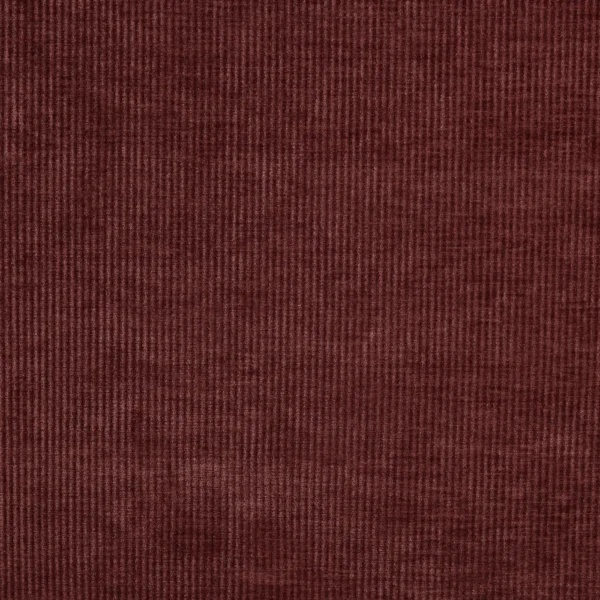 Cord Fabric - Burgundy by red plain velvet-chenille fabric from Prestigious Textiles