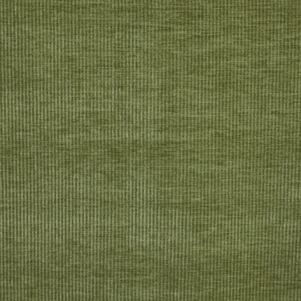 Cord Fabric - Khaki by green plain velvet-chenille fabric from Prestigious Textiles