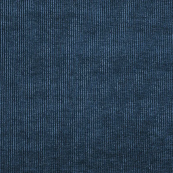 Cord Fabric - Navy by blue plain velvet-chenille fabric from Prestigious Textiles