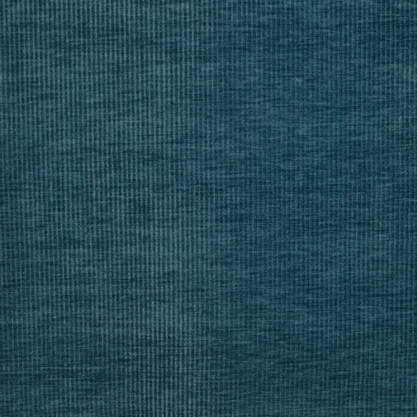 Cord Fabric - Ink by blue plain velvet-chenille fabric from Prestigious Textiles