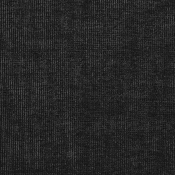 Cord Fabric - Jet by black-grey plain velvet-chenille fabric from Prestigious Textiles