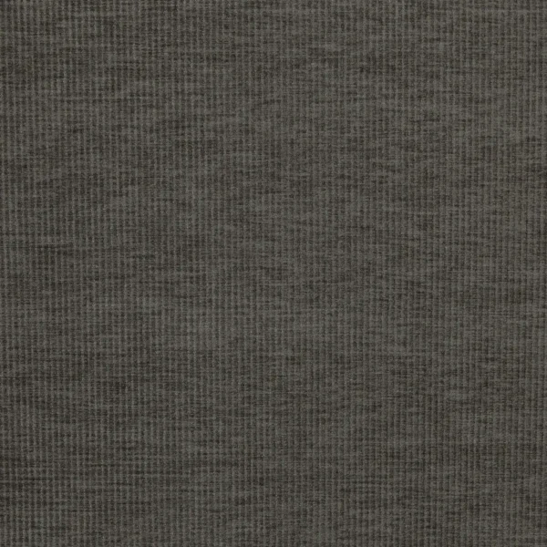 Cord Fabric - Flint by black-grey plain velvet-chenille fabric from Prestigious Textiles