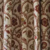 red animal curtain with