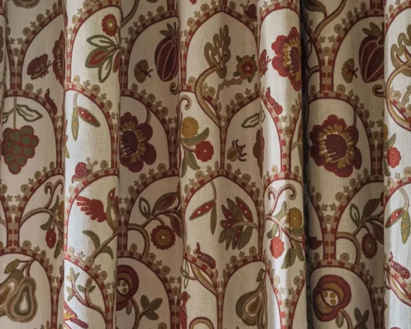 Harvest Fruits Fabric - Midsummer by red animal curtain with