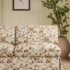 multicolour botanical sofa with plants