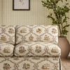 blue animal sofa with plants
