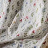 multicolour botanical curtain with