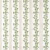 green striped embroideried fabric from Sanderson