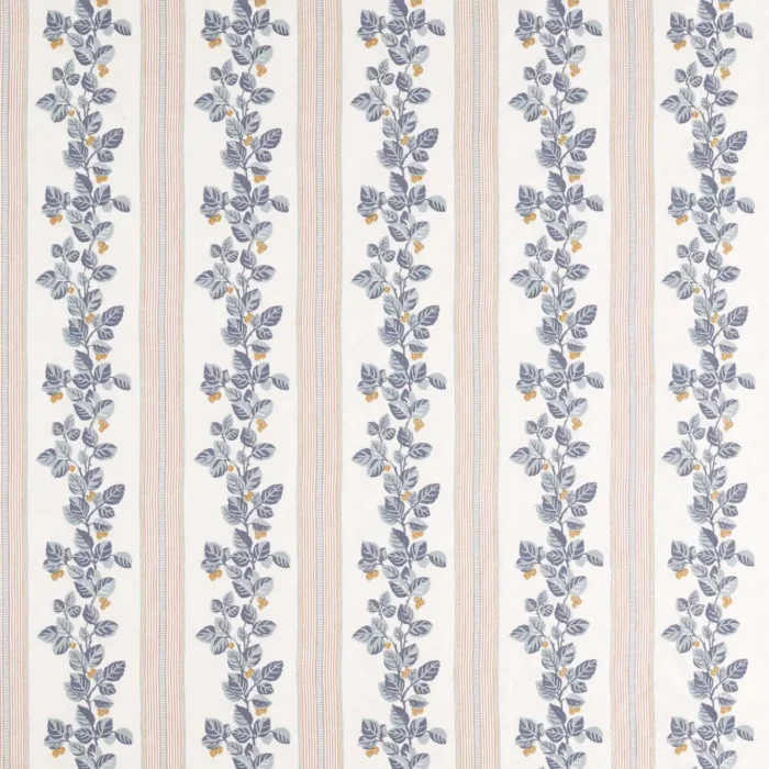 Cobnut Stripe Fabric -  Porcelain / Blossom swatch