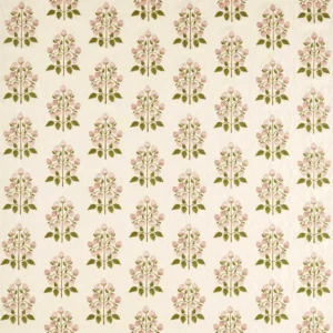 pink botanical printed fabric from Sanderson