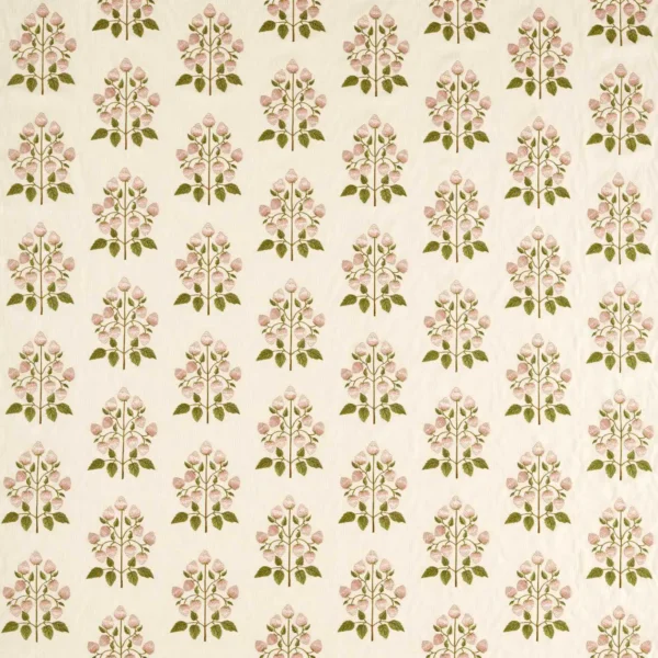 pink botanical printed fabric from Sanderson