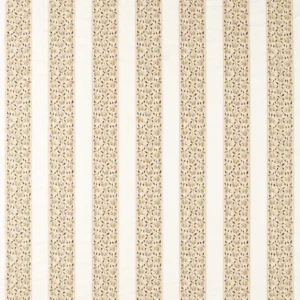 neutral striped embroideried fabric from Sanderson
