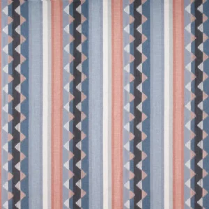 blue striped woven fabric from Sanderson