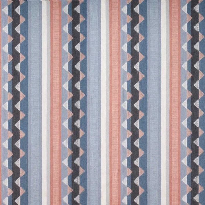 Lutley Stripe Fabric -  Porcelain / Blossom swatch