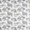 black-grey botanical cotton fabric from Sanderson
