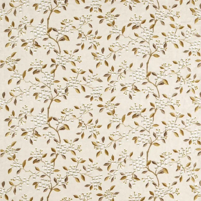 Damson Blossom Fabric -  Rosemary / Birch swatch