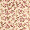 red botanical embroideried fabric from Sanderson