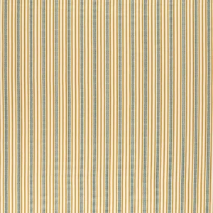 yellow striped cotton fabric from Sanderson
