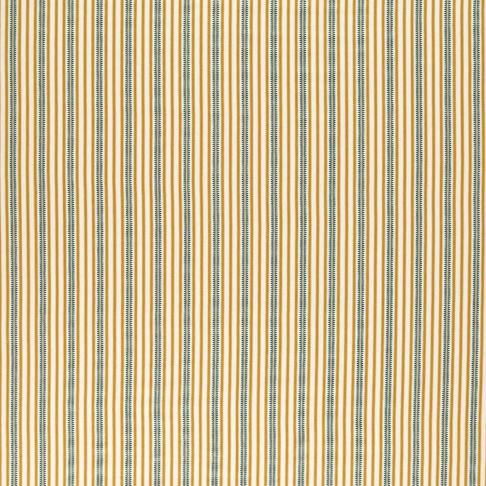 Barneby Stripe Fabric - Honey  / Teal – Honey / Teal swatch