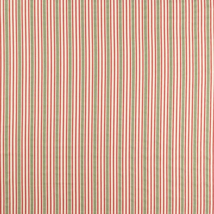 Barneby Stripe Fabric - Berry  / Leaf – Berry / Leaf swatch