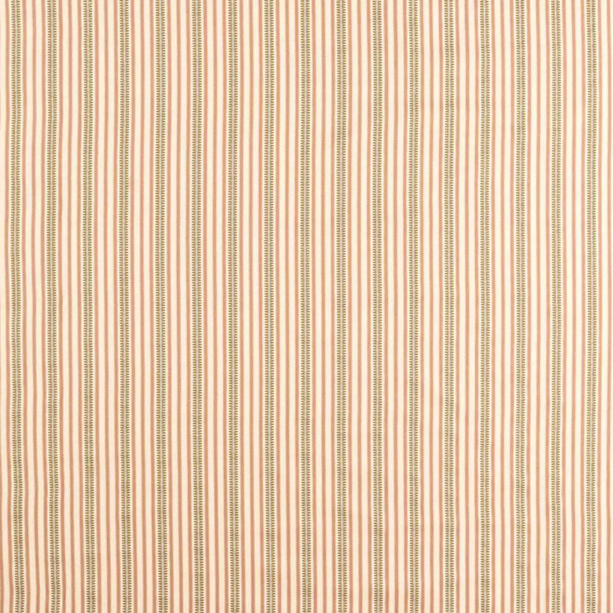 Barneby Stripe Fabric - Mallow / Olive by orange striped cotton fabric from Sanderson