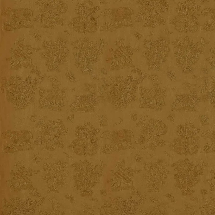 Medieval Embroidery Fabric - Mustard swatch