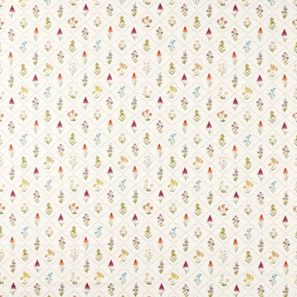 Spring Meadow Fabric - May by multicolour botanical printed fabric from Sanderson