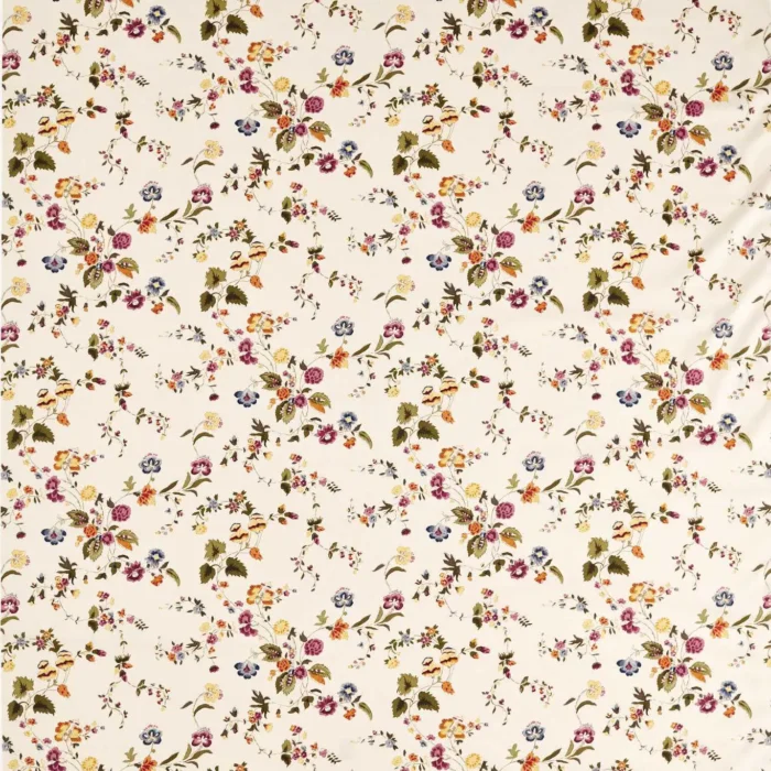 Nectar Fields Fabric - Damson  / Medlar – Damson / Medlar swatch