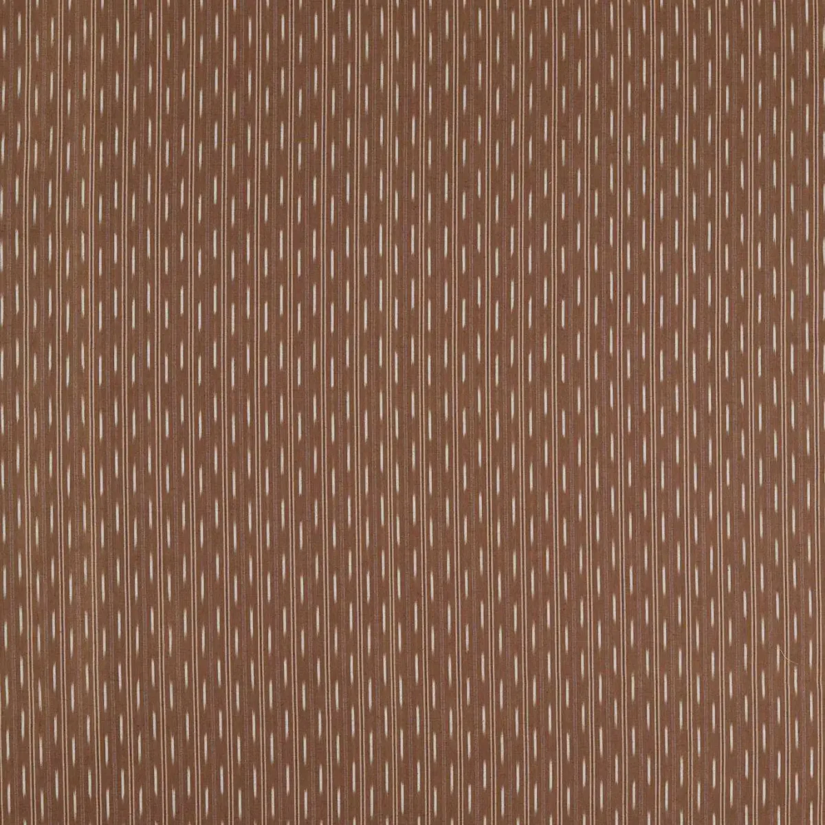 Sabu Stripe Fabric - Muntjac by brown striped cotton fabric from Sanderson