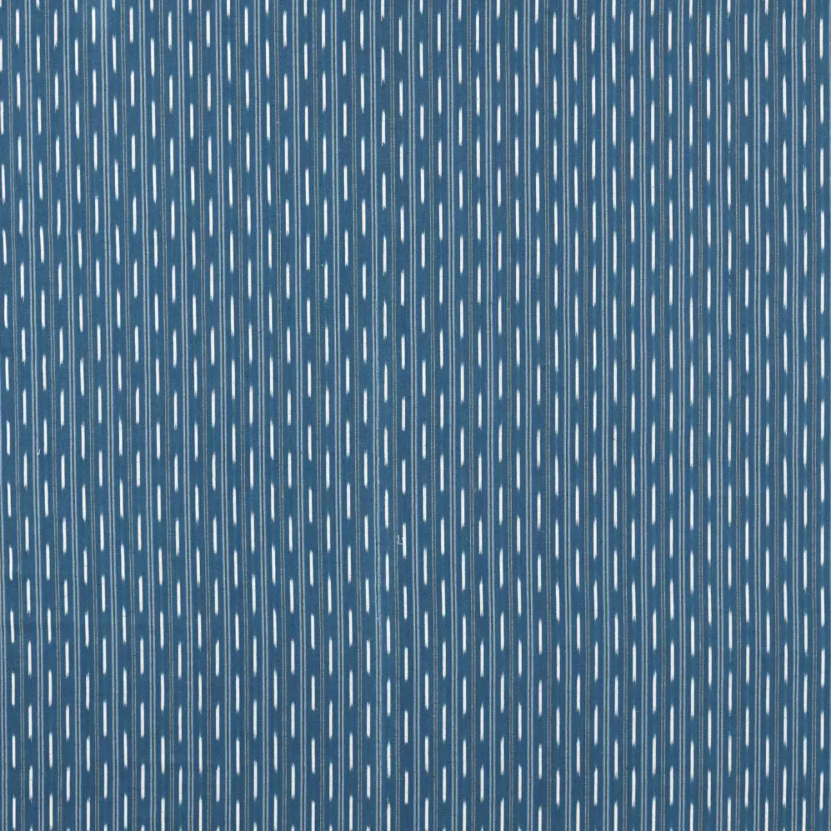 blue striped cotton fabric from Sanderson