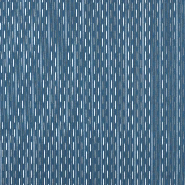 Sabu Stripe Fabric - Jodphur Blue by blue striped cotton fabric from Sanderson