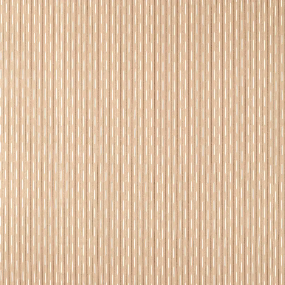 Sabu Stripe Fabric - Stone / Oak by neutral striped cotton fabric from Sanderson