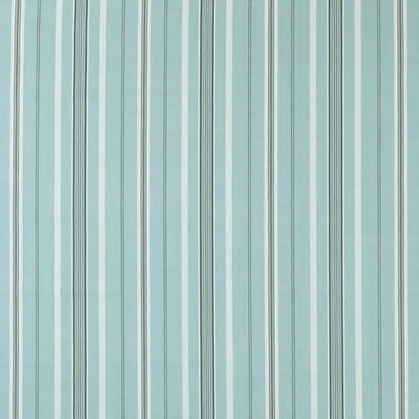 blue striped cotton fabric from Sanderson
