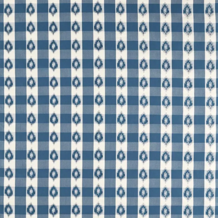 Odisha Check Fabric - Indigo /  Madder – Indigo / Madder swatch