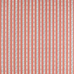 red striped cotton fabric from Sanderson