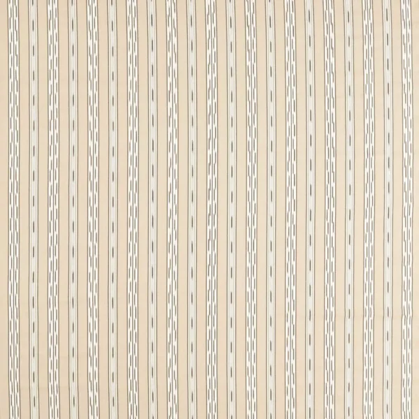 neutral striped cotton fabric from Sanderson